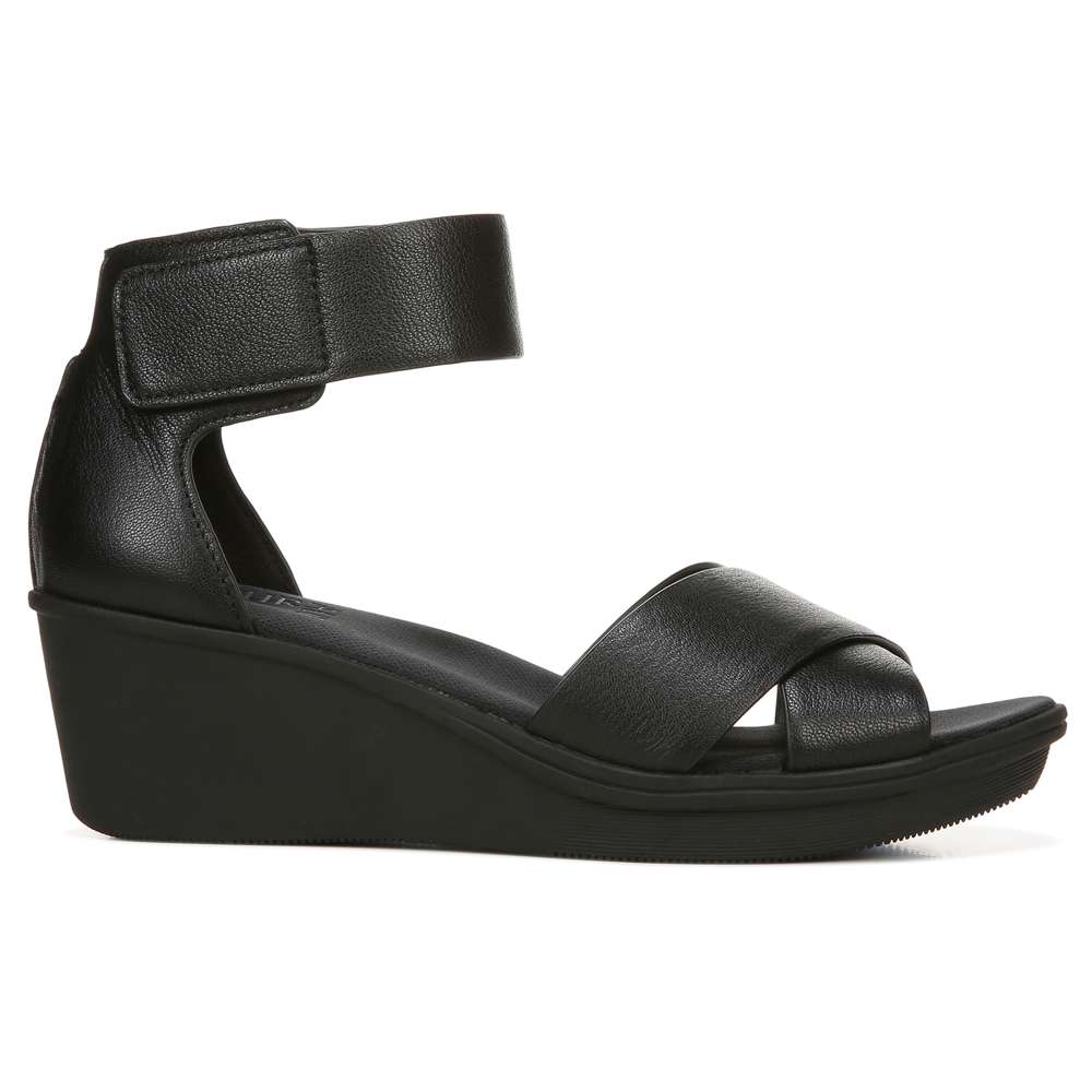 Riviera Wedge Sandal - Black