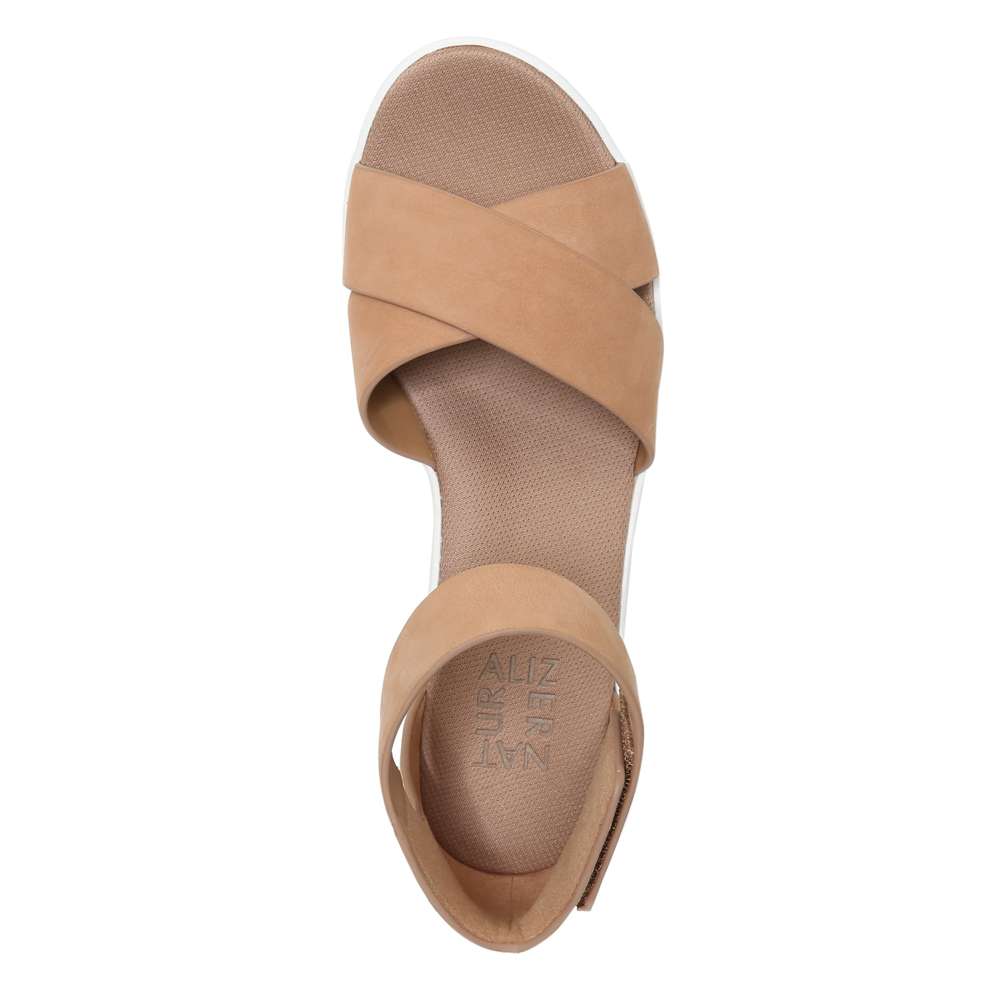 Riviera Wedge Sandal - Cookie Dough