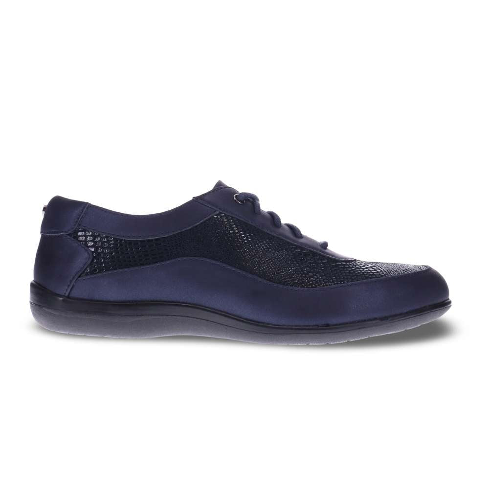 Rome Lace-Up Casual Sneaker - Navy Lizard