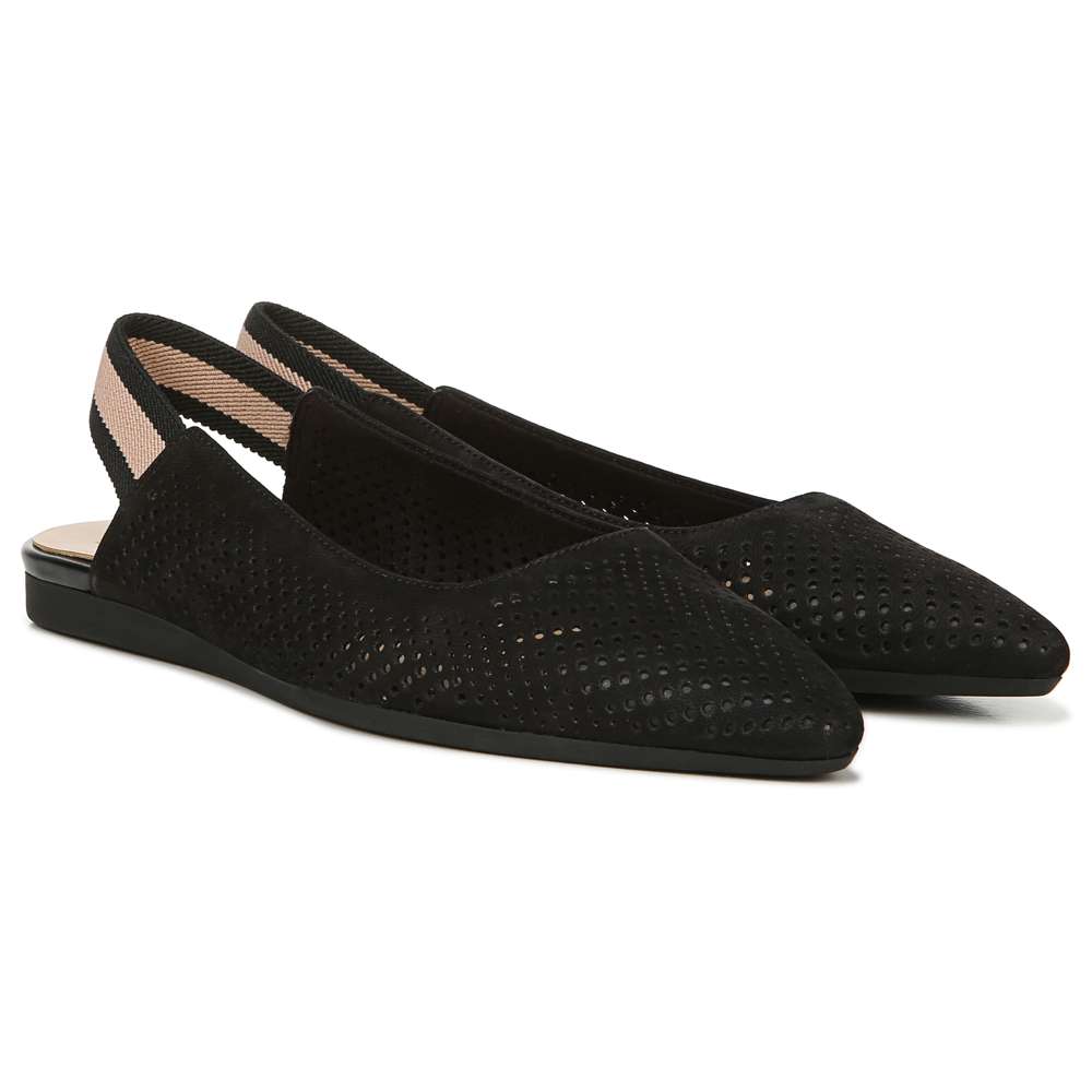 Rory 2 Slingback Flats - Black