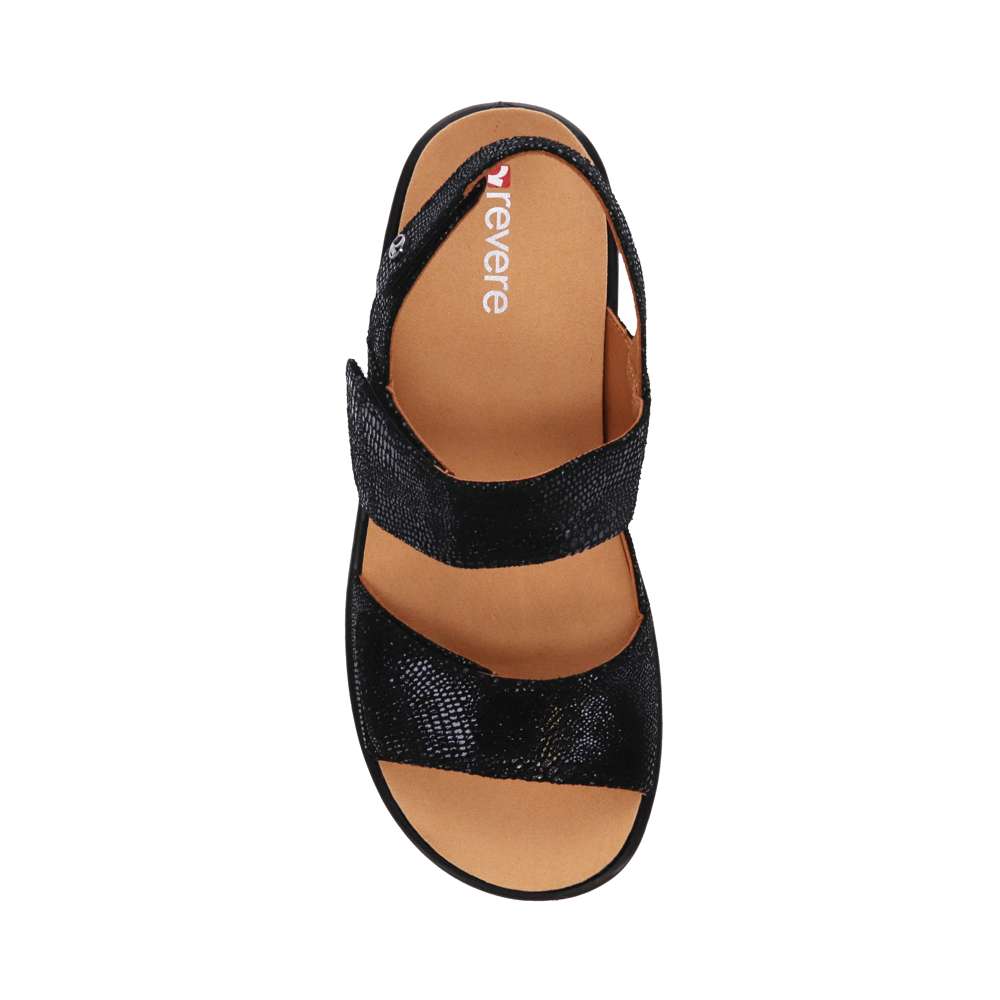 Rosario Wedge - Black Lizard