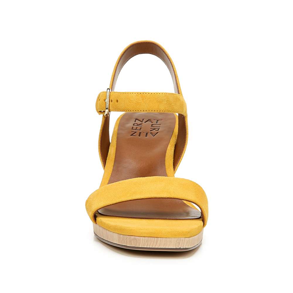 Rose Block Heel - Sunset