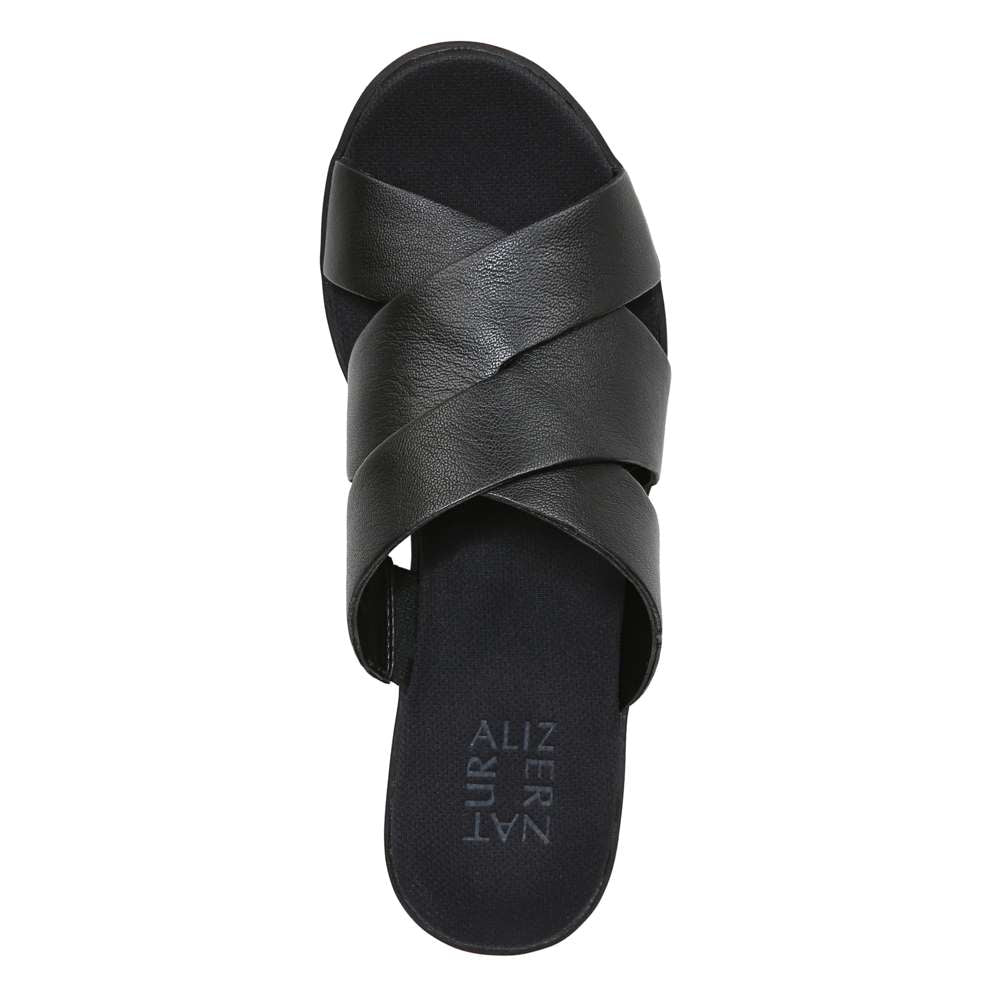 Rowena Wedge Sandal - Black