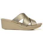 Rowena Wedge Sandal - Warm Silver