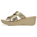Rowena Wedge Sandal - Warm Silver