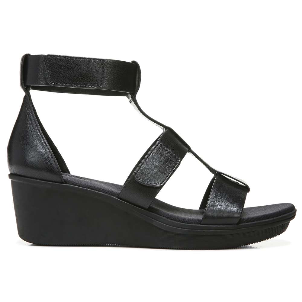 Rylan Wedge Sandal - Black