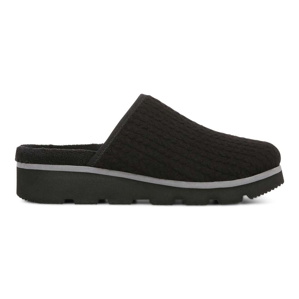 Sakura Mule Slipper - Black