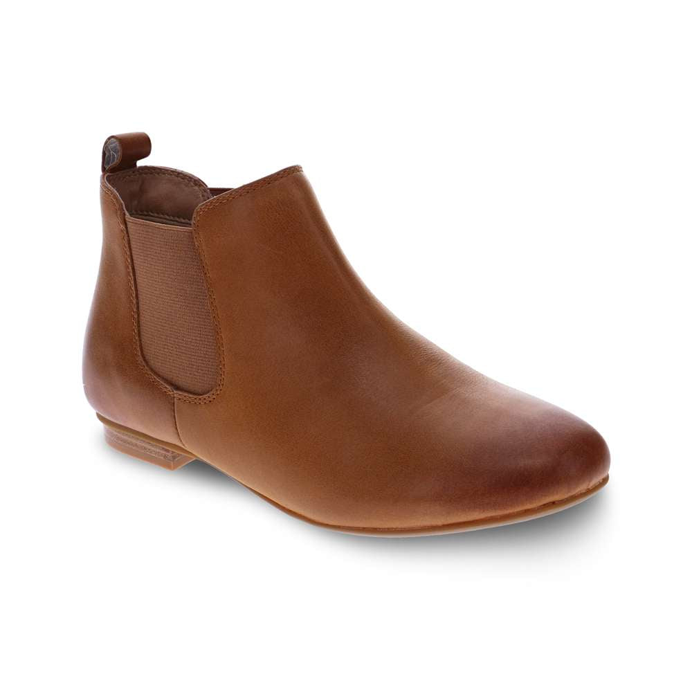 Sally Chelsea Boot - Dark Tan