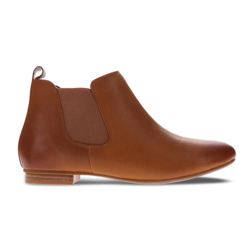 Sally Chelsea Boot - Dark Tan