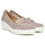 Samara Wedged Loafer - Turtledove Snake