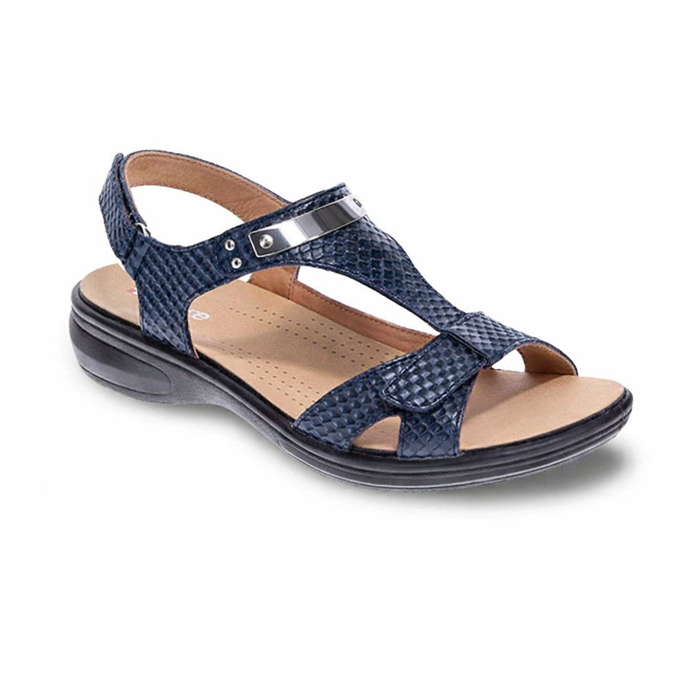 Santa Monica Sandal - Navy Snake