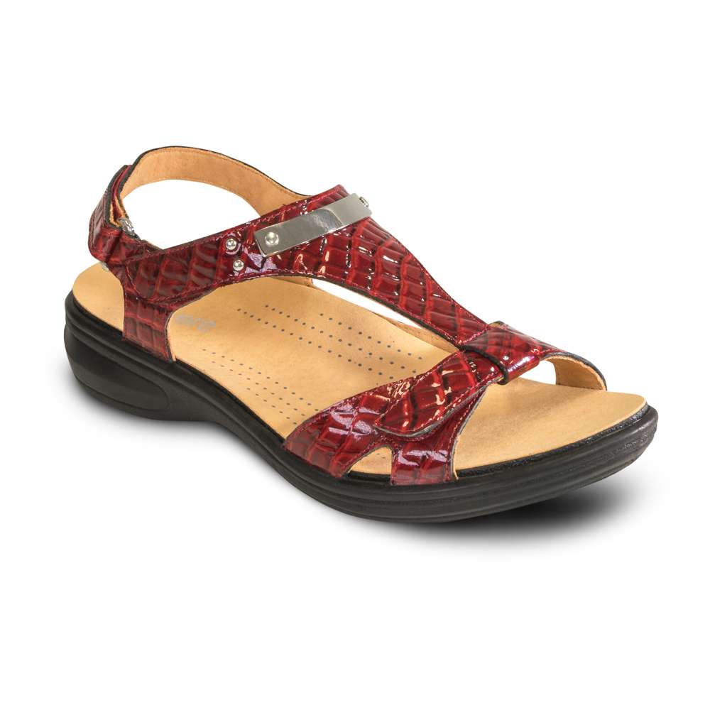 Santa Monica Sandal - Red Croc