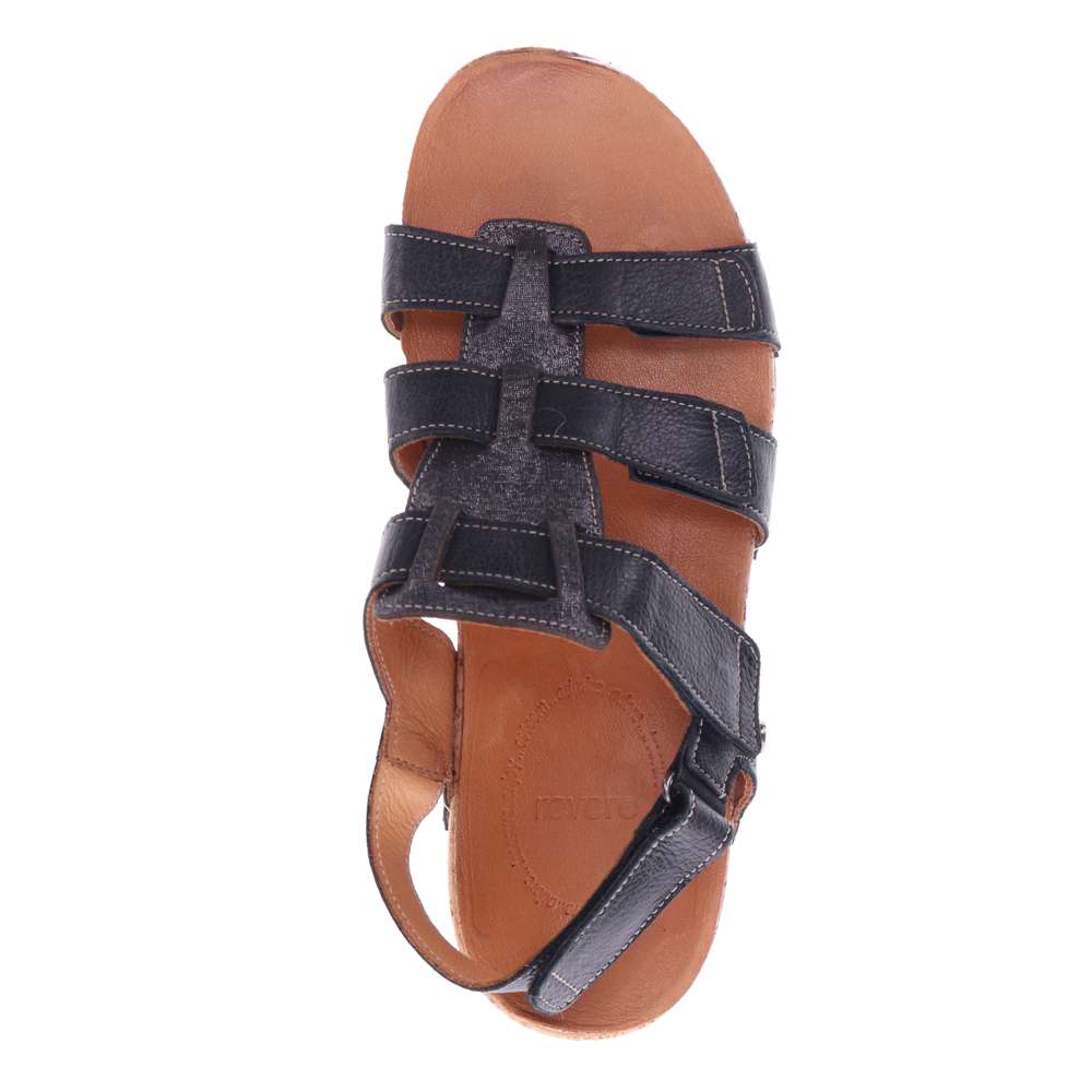 Santorini Gladiator Sandal - Black