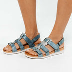 Santorini Gladiator Sandal - Denim