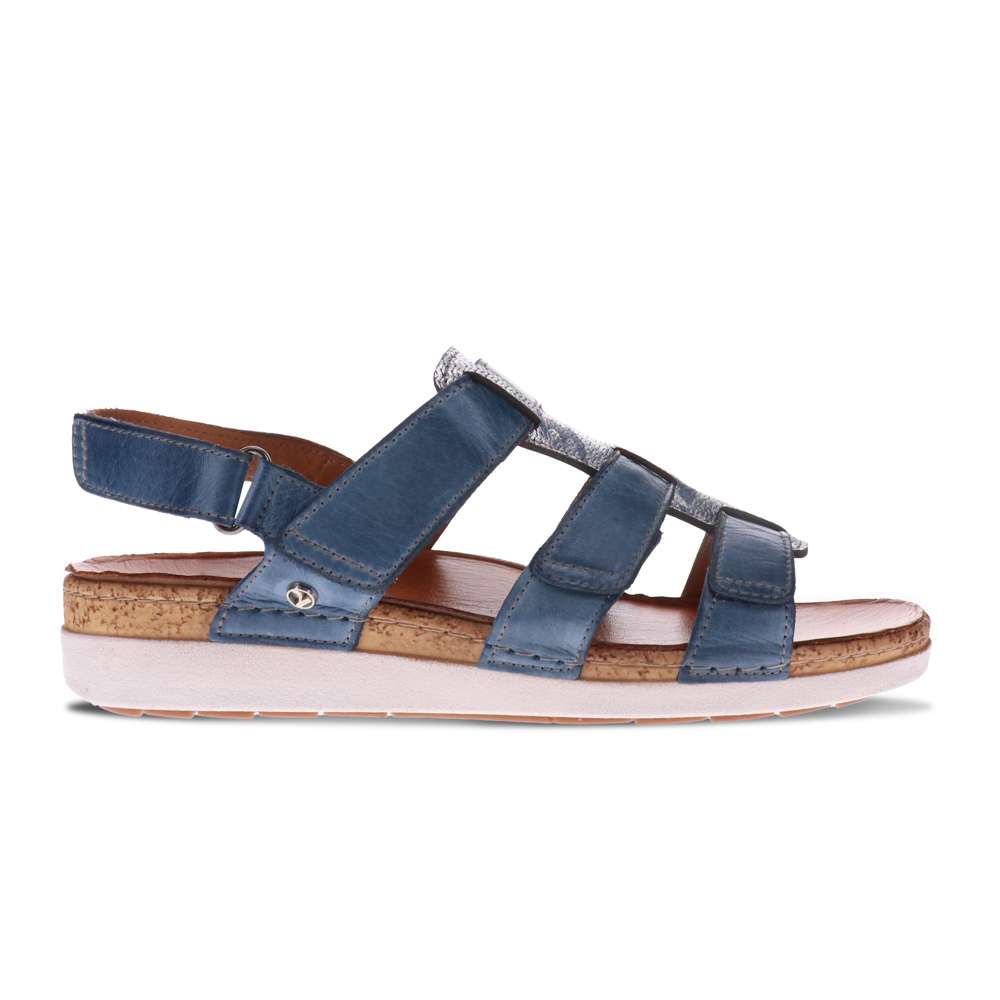 Santorini Gladiator Sandal - Denim