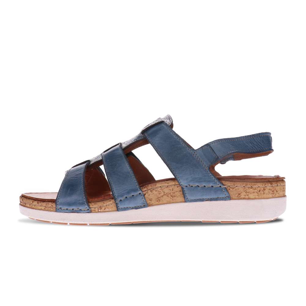 Santorini Gladiator Sandal - Denim