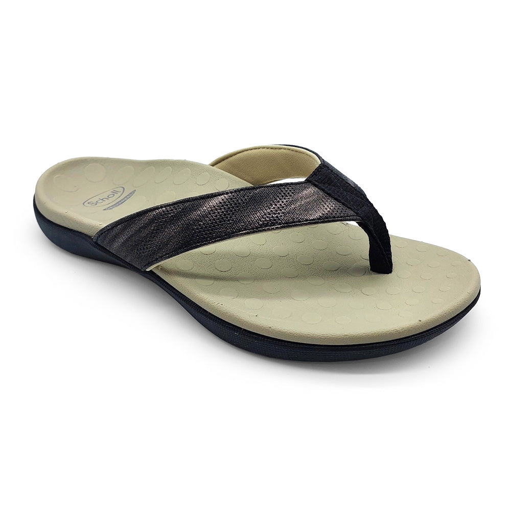 Scholl Orthaheel Women's Sonoma II Linen Black