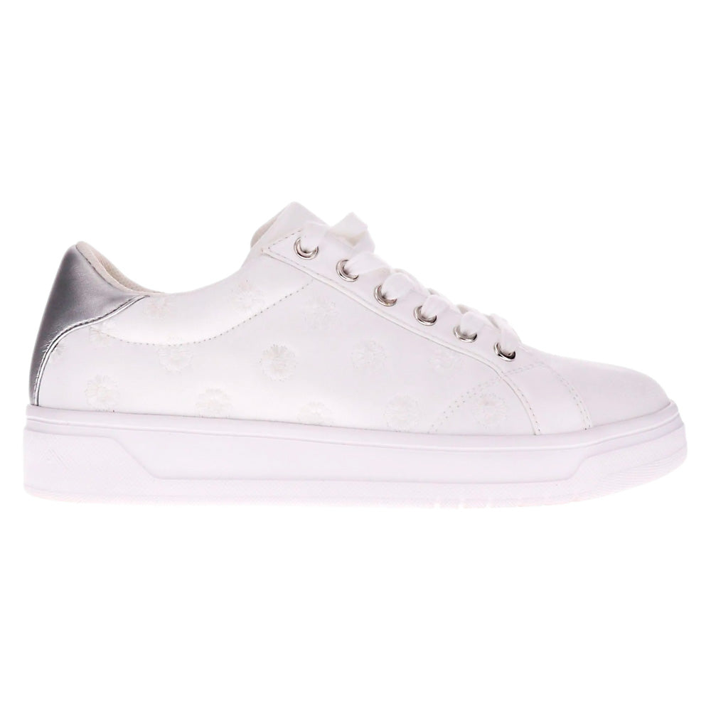 Scholl Orthaheel Women's Paisley White/Silver Patch