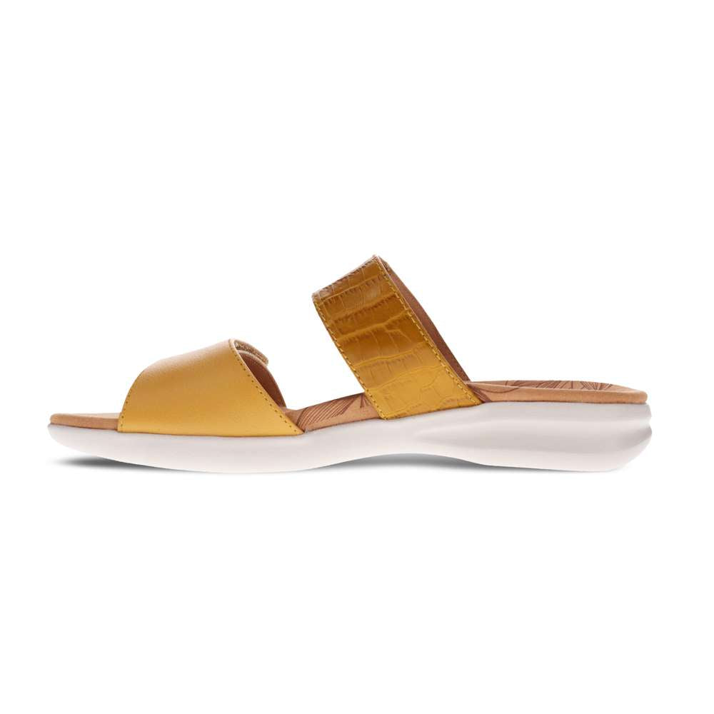 Seaside Slide - Mustard French/Croc