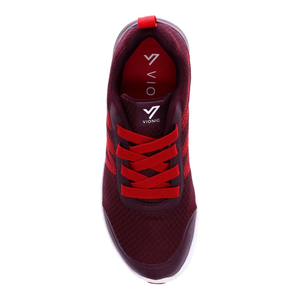 Shay Elastic Lace Sneaker - Merlot