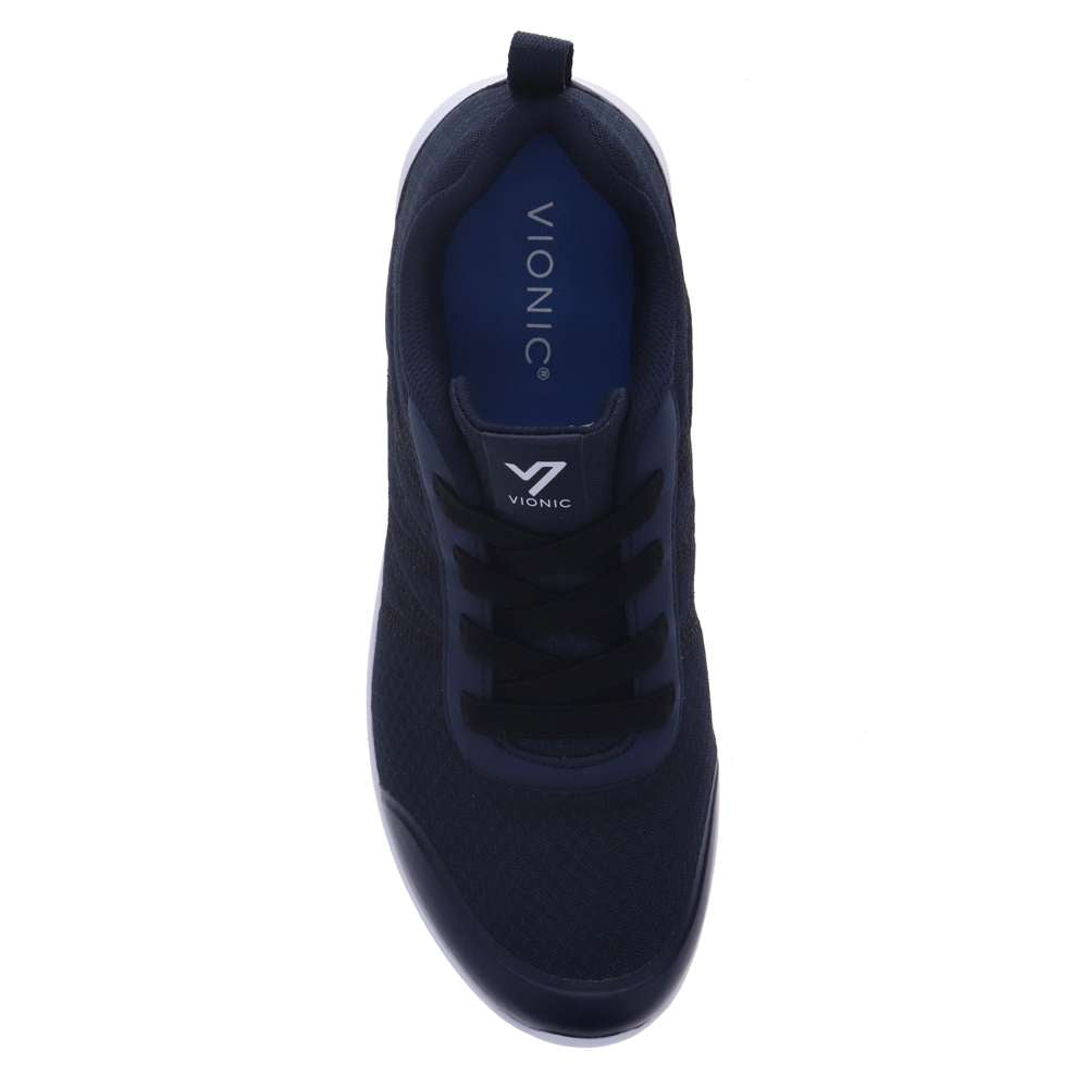 Shay Elastic Lace Sneaker - Navy