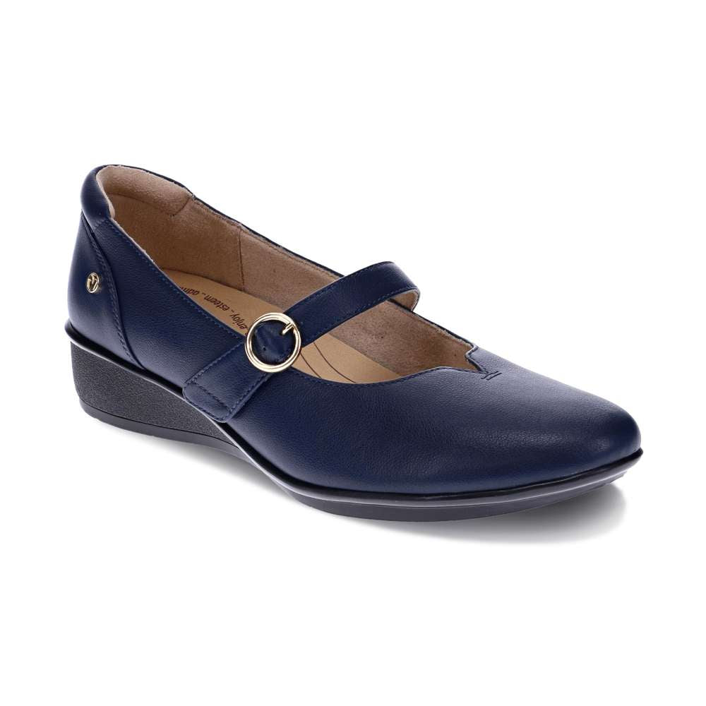 Sicily Wedged Mary-Jane - Blue French