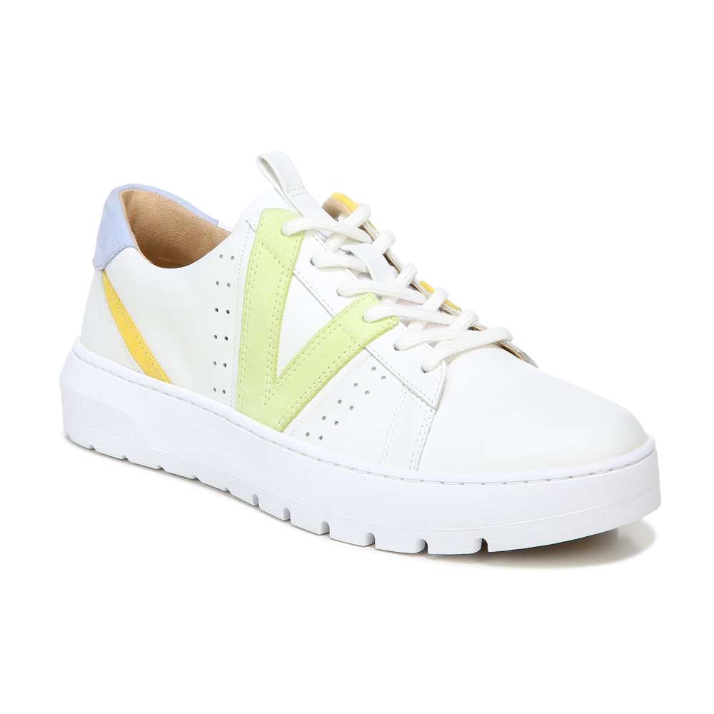 Simasa Sneaker - White Pale Lime