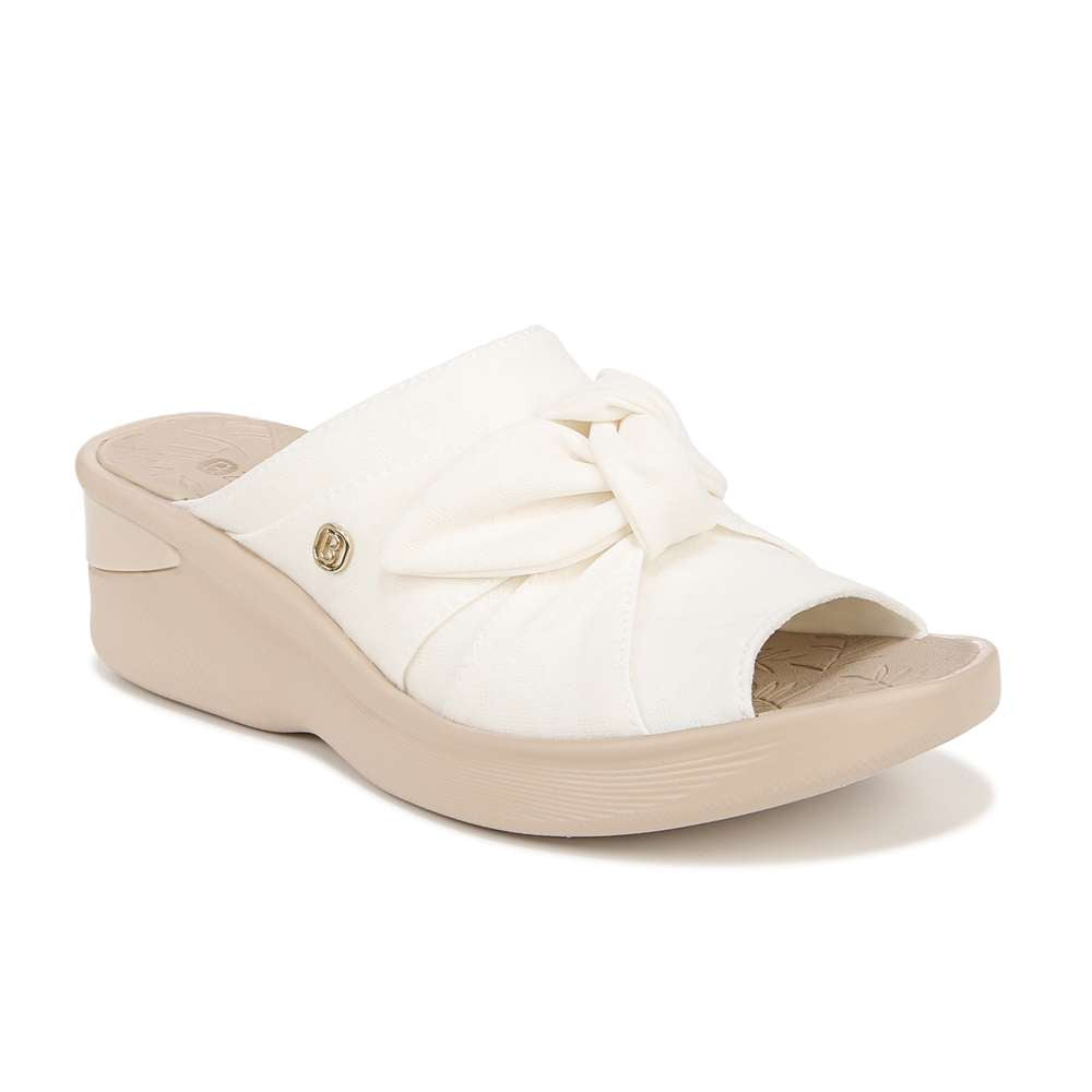 Smile Wedge - White Fabric