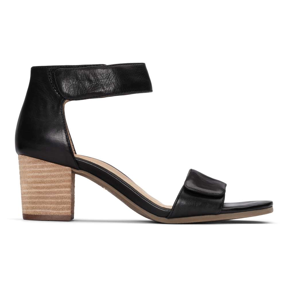Solana Heeled Sandal - Black