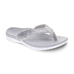 Sonoma Shimmer Toe Post Sandal - Silver