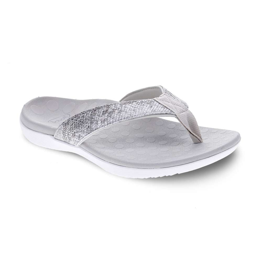 Sonoma Shimmer Toe Post Sandal - Silver