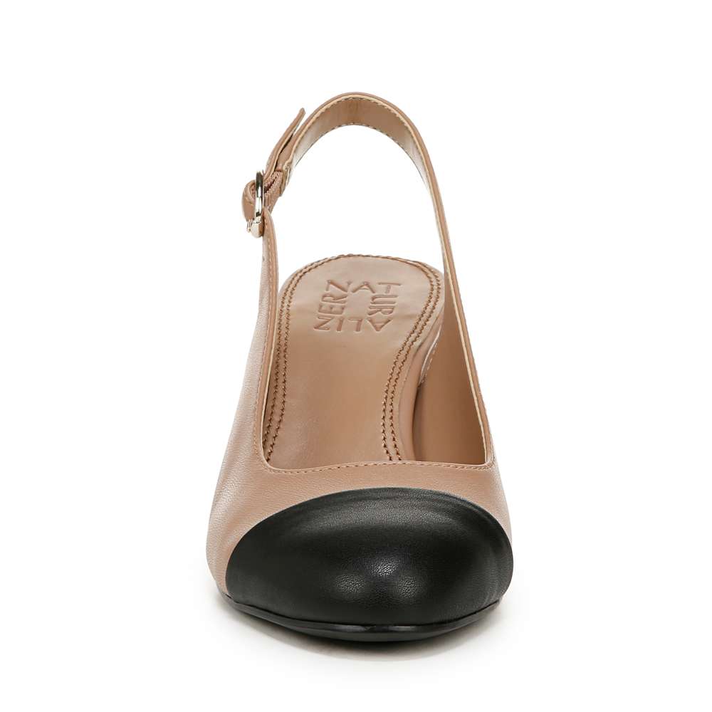 Sophie Slingback Pump - Taupe/Black