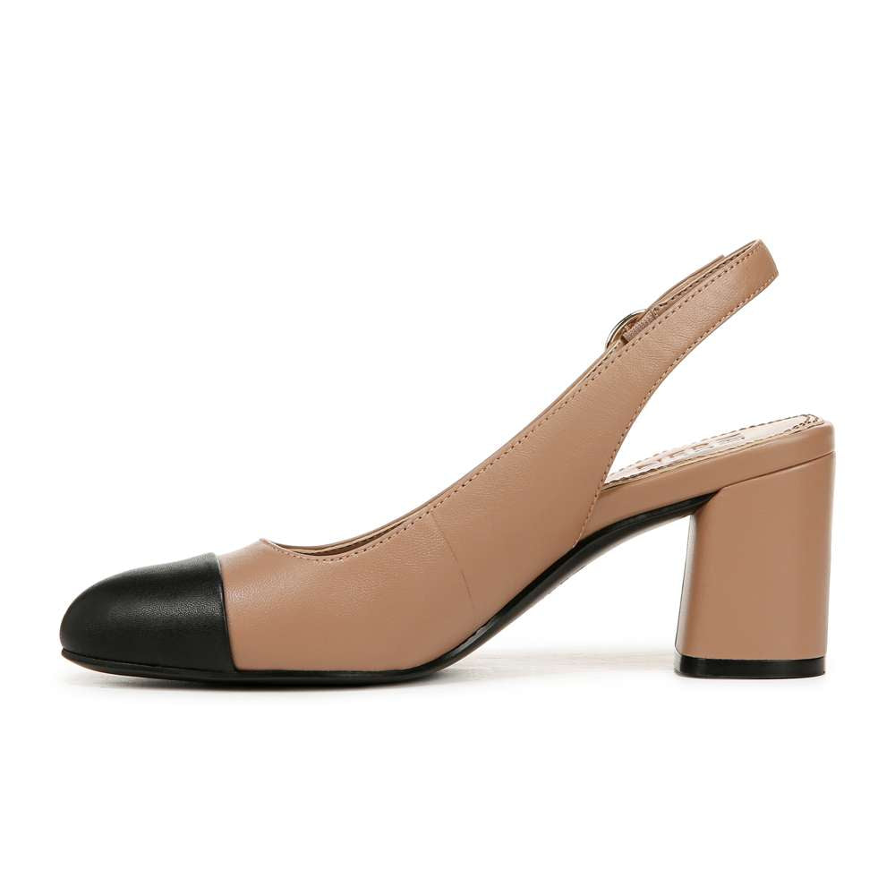 Sophie Slingback Pump - Taupe/Black