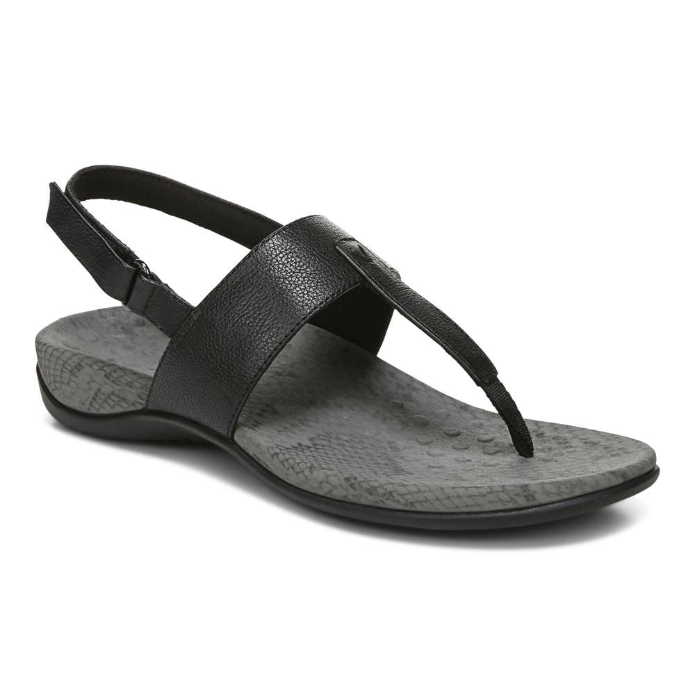 Tala T-Strap Sandal - Black
