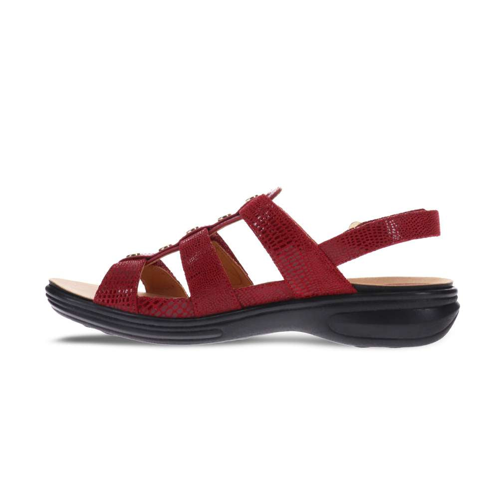 Toledo Back Strap Sandal - Cherry French/Lizard