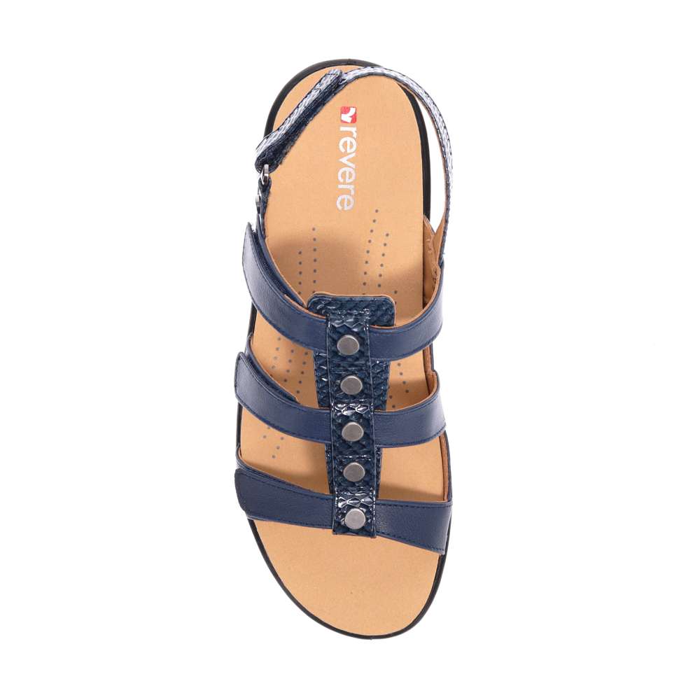 Toledo Slingback Sandal - Navy Snake/Blue