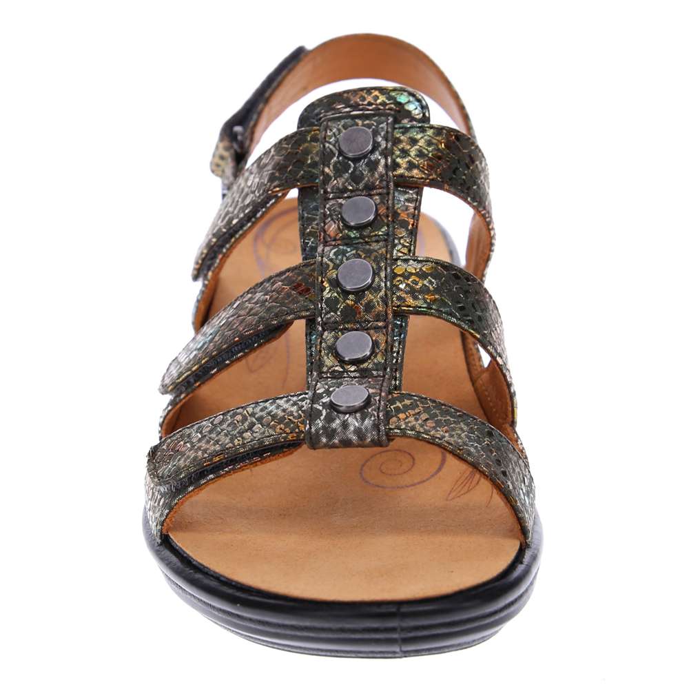 Toledo Slingback Sandal - Peacock Python