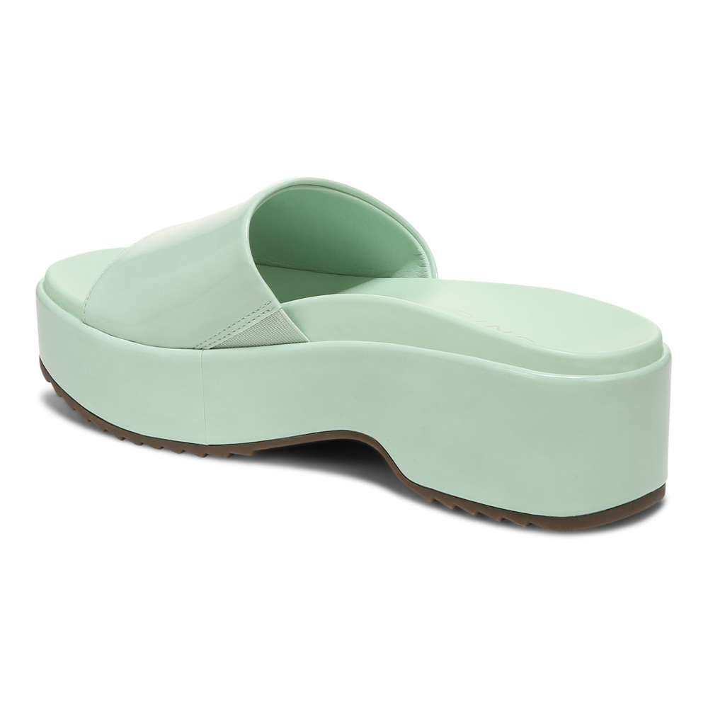 Trista Flatform Slide - Menta Patent