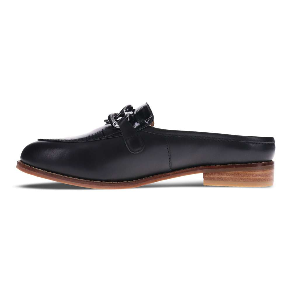 Trudy Mule - Black/Black Croc
