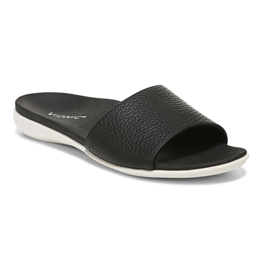 Val Slide - Black Tumble