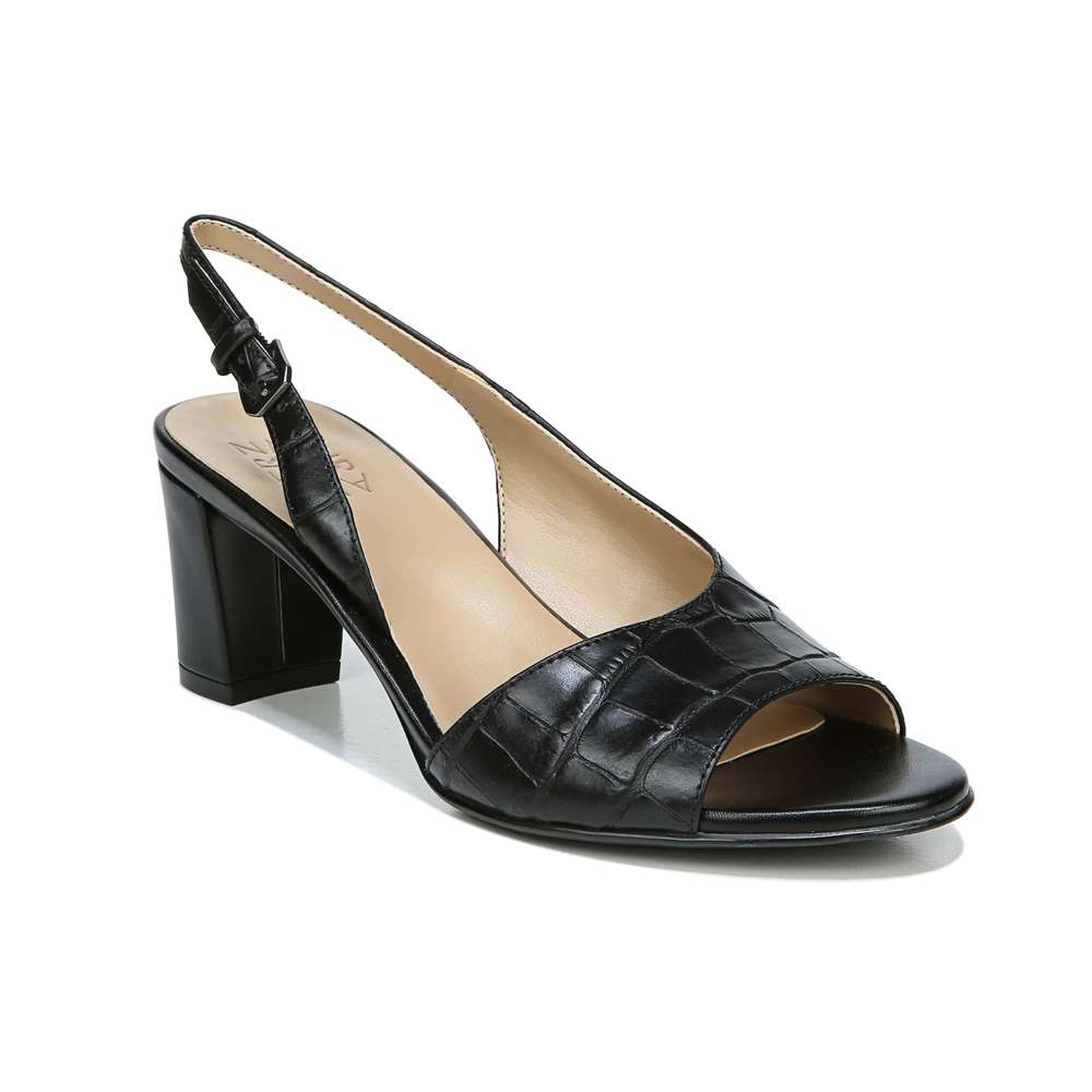 Vale Slingback - Black Croc