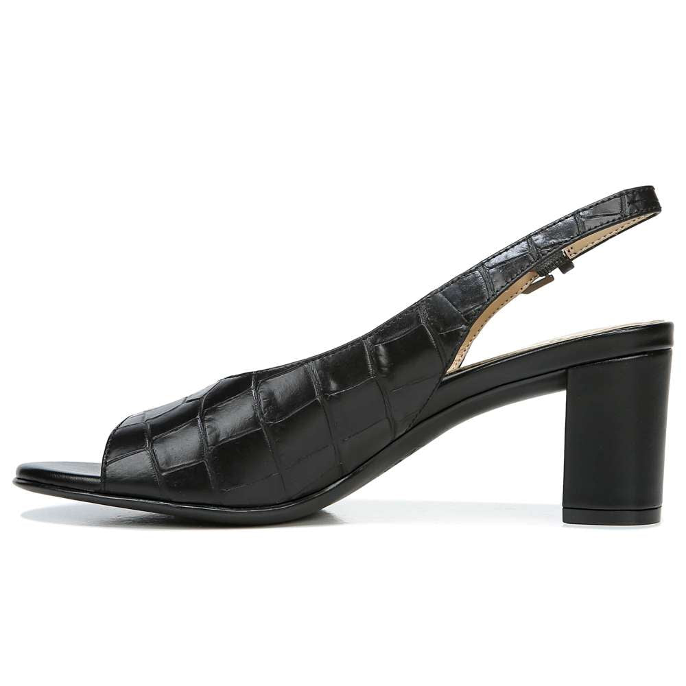 Vale Slingback - Black Croc