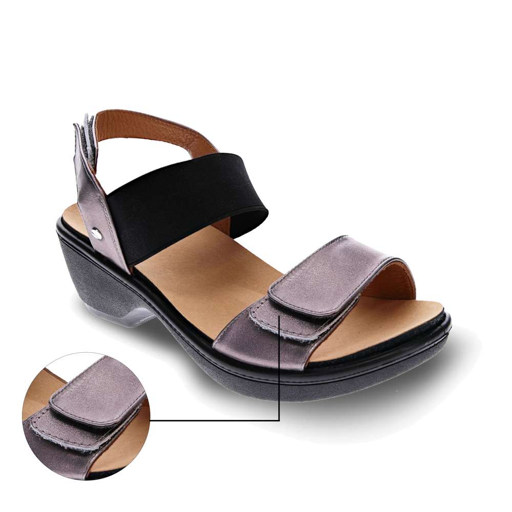 Valencia Wedge - Gunmetal