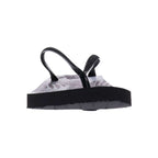Venice Print Women's Toe Post Sandal - Palm Black