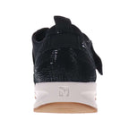 Virginia Adjustable Casual Sneaker - Black Lizard