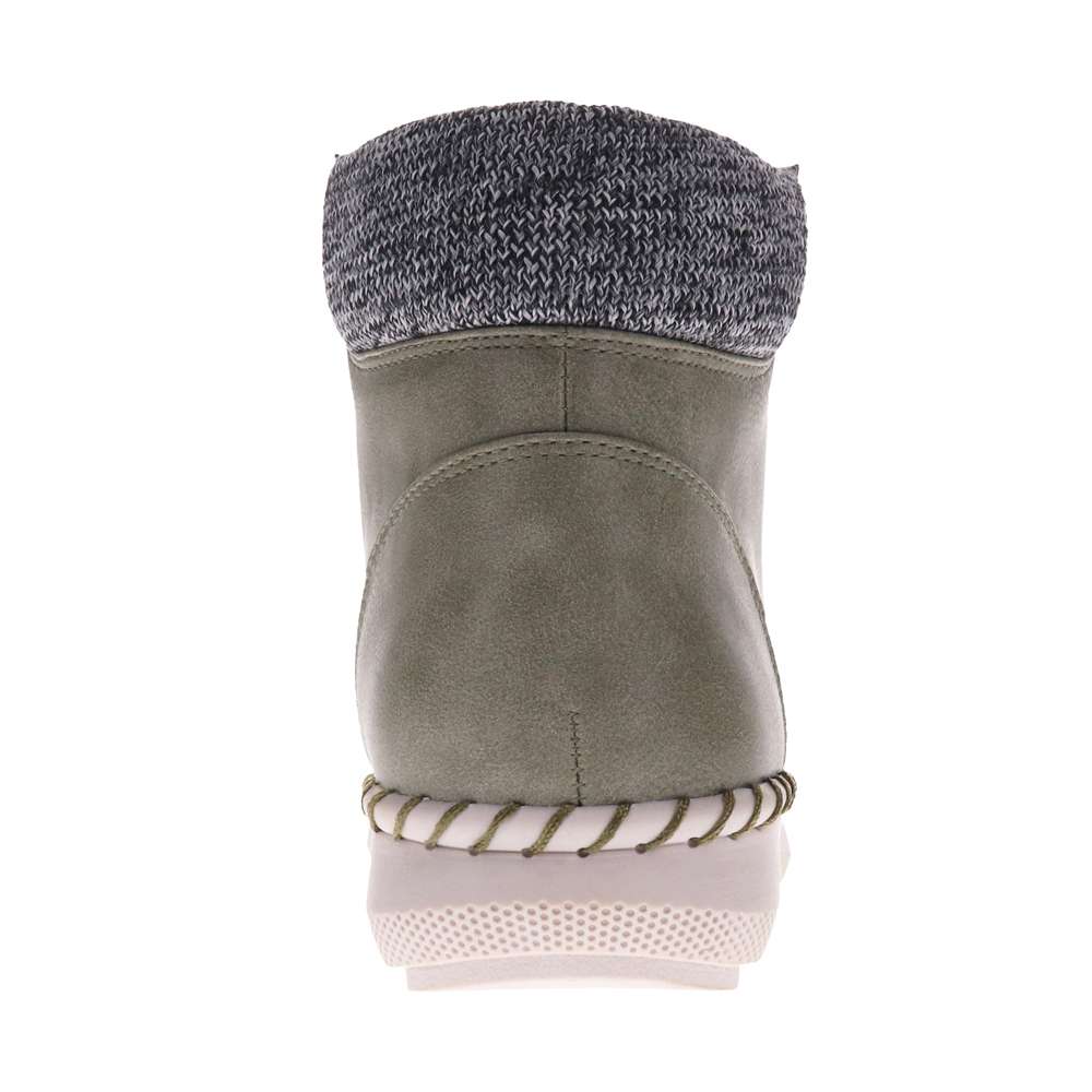 Willow Zip Bootie - Olive