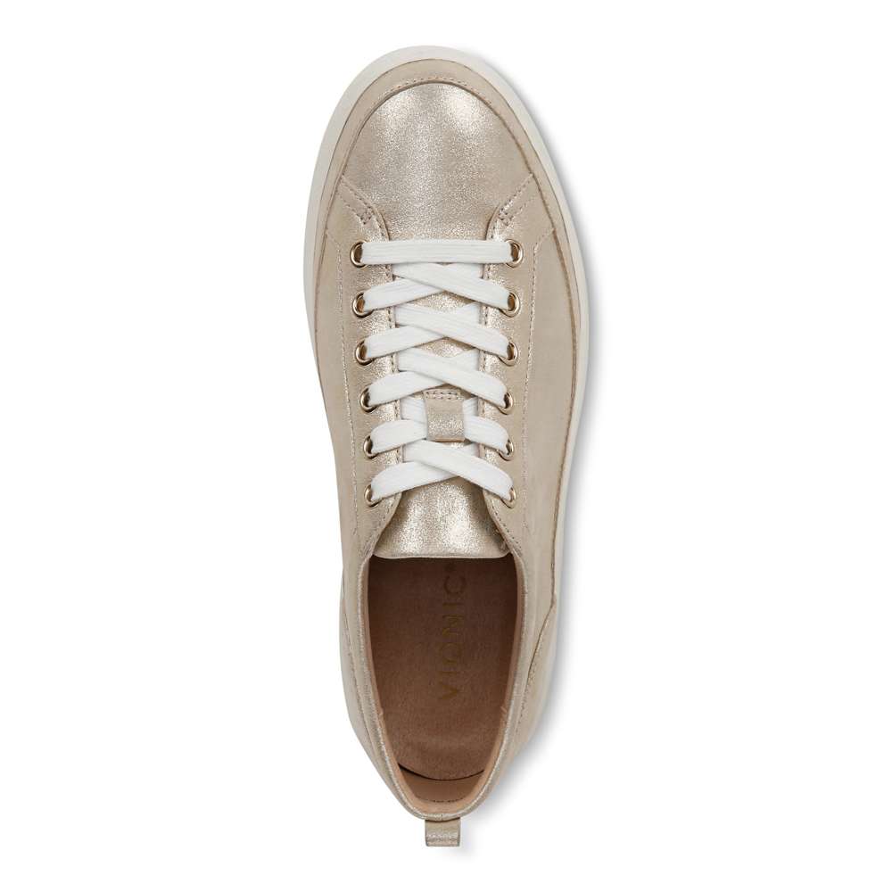 Winny Lace-Up Casual Sneaker - Gold