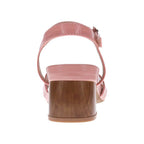 Yara Heeled Sandal - Pale Pink Croc