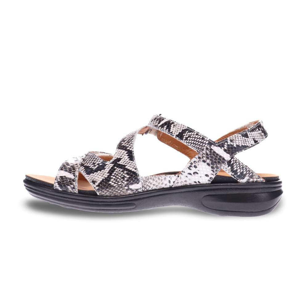 Zanzibar Adjustable Sandal - Natural Snake