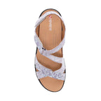 Zanzibar Adjustable Sandal - Teal Snake